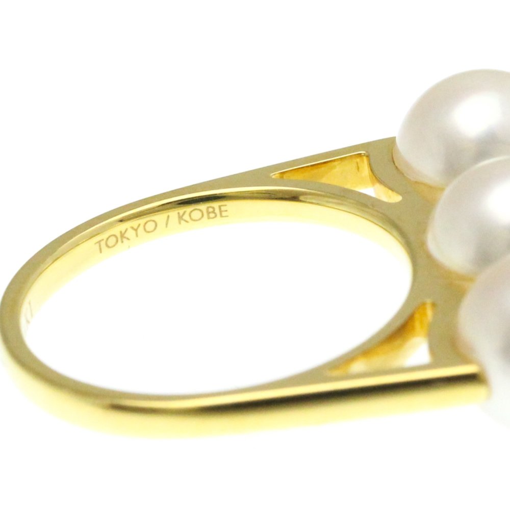Tasaki Balance Ella Ring Yellow Gold (18K) Fashion Pearl Band Ring Gold - Picture 8 of 10
